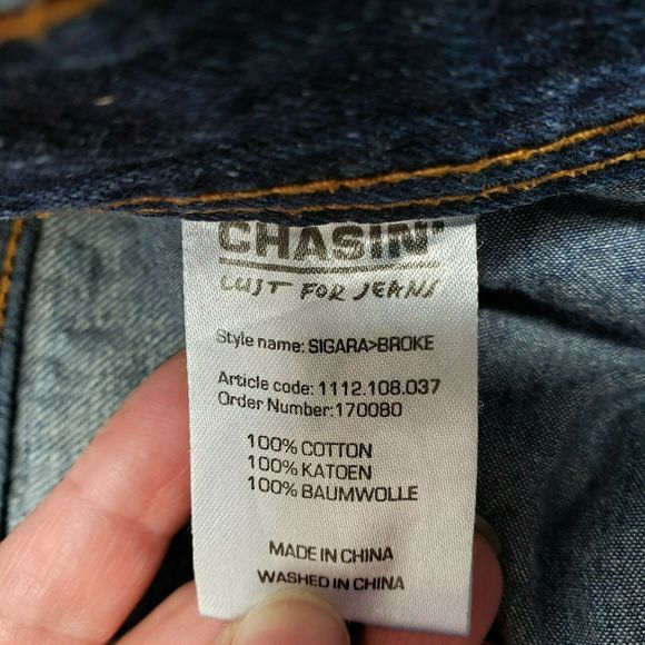 CHASIN Sigara Broke Regular Fit Button-Fly 34x34 - Picture 6 of 12